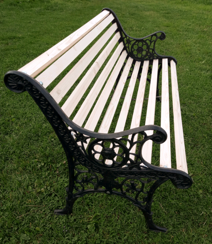 2-3 seater cast iron garden bench in pudsey, west