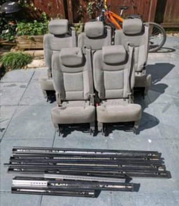 Van, campervan, mpv rear seats with belts and rails in Launceston