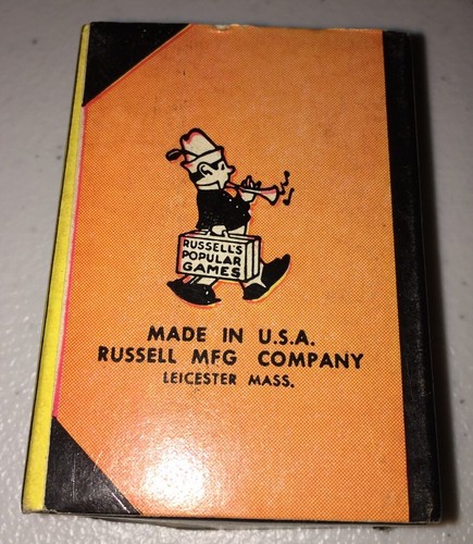 Vintage Pinocchio Miniature Card Game Walt Disney Russell Mfg