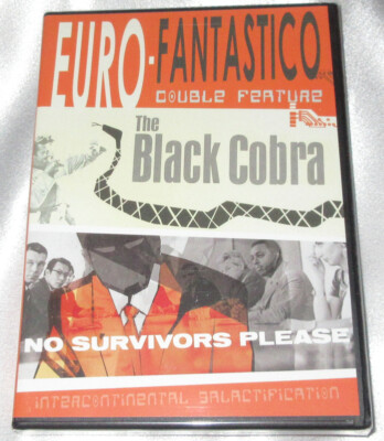 The Black Cobra + No Survivors Please DVD (New) Euro-Fantastico Double Feature