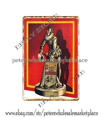 vintage repro Raleigh Industries Sir Walter metal tin sign  wall art decor