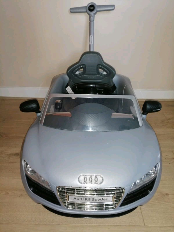 avigo audi push buggy car with canopy in pink