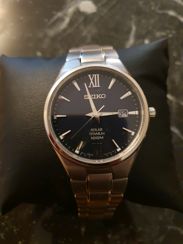 seiko solar titanium chronograph