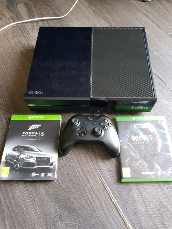 Xbox one, all wires, 2 games. Can deliver locally in St Mellons