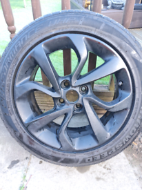 GENUINE ALLOY WHEEL AND TYRE.