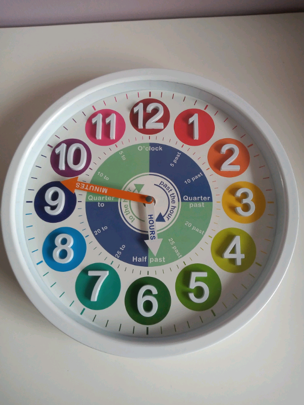 Dunelm Tell the Time Clock in Falkirk Gumtree