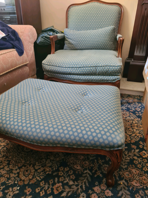 Arm chair and foot stool in Banbridge, County Down Gumtree