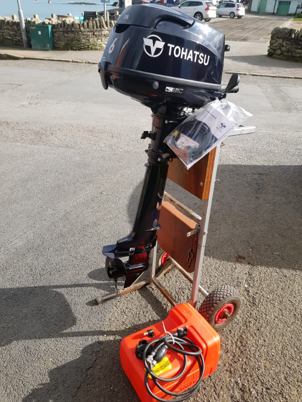 Brand new Tohatsu 6hp 4 stroke sailpro boat outboard motor in