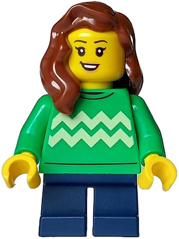 Child - Girl, Bright Green Sweater with Bright Light…