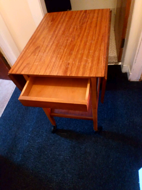 Solid made retro fold down table legate furniture scotland in