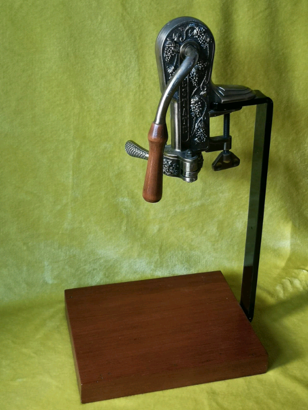 Rogar Estate Brass Wine Bottle Opener/Cork Screw on stand in