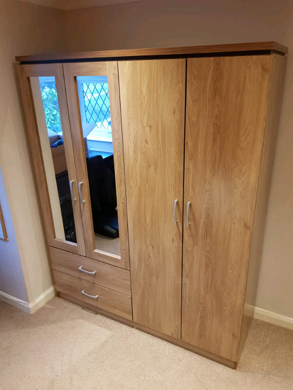 Oak affect double wardrobe in Liskeard, Cornwall Gumtree