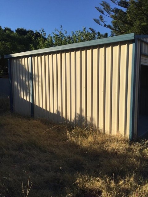 Garden Shed with Roller Door (5.5 x 3.2 x 2.7m) | Sheds & Storage