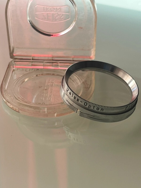Rare Ancien Lentille Lens Objectif Zeiss Opton Proxar F:1m A32 Avec Boitier Case
