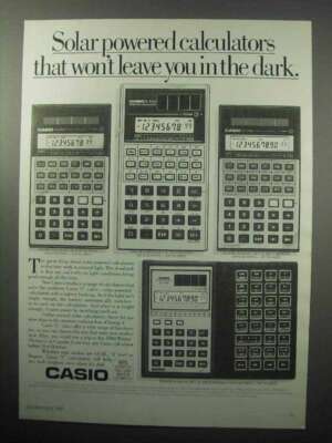 1987 Casio Calculator Ad - FX85M FX911M FX115M FX451M