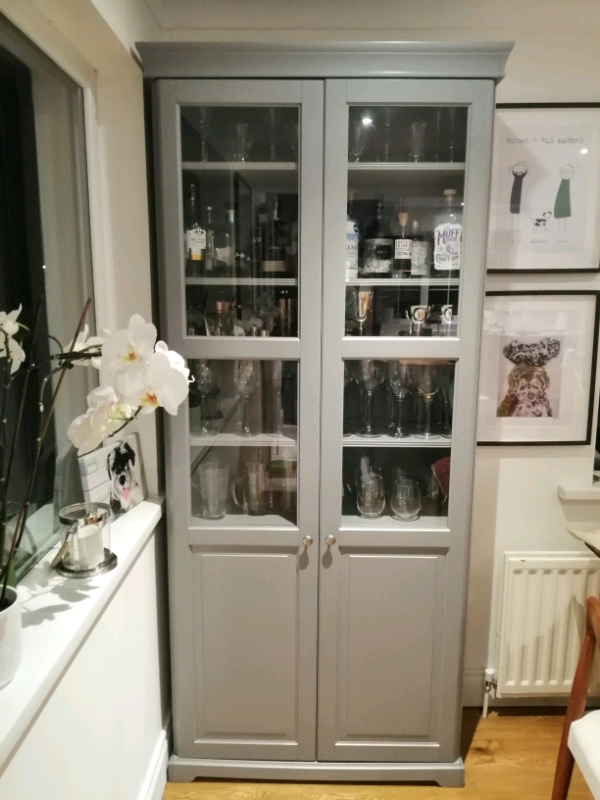 Liatorp grey bookcase with glass doors in Holywood, County Down Gumtree