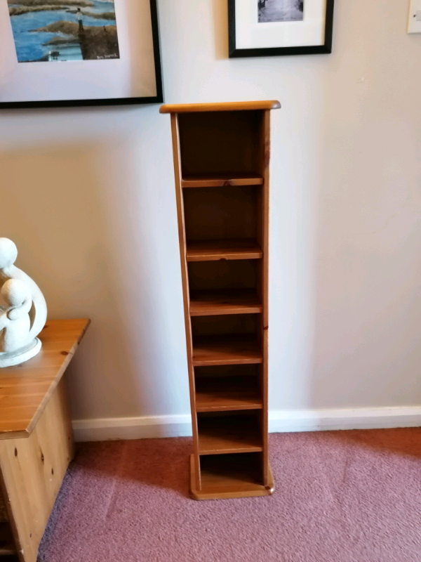 Solid pine cd/dvd storage unit. in Horsforth, West Yorkshire Gumtree