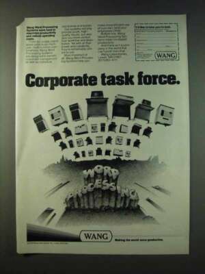1979 Wang Word Processing Systems Ad - Task Force