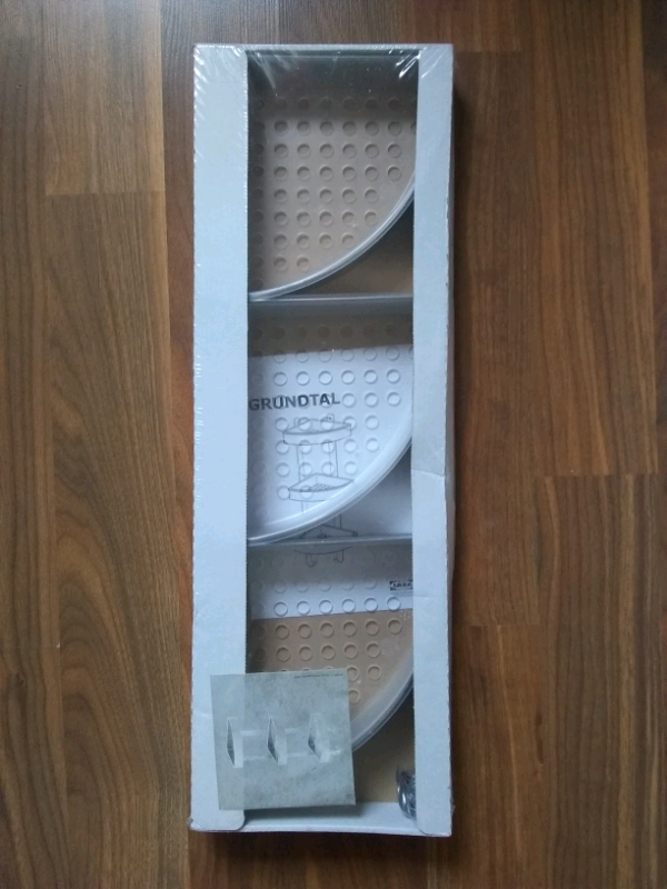 Ikea Grundtal corner bath/shower shelves in Silverknowes, Edinburgh