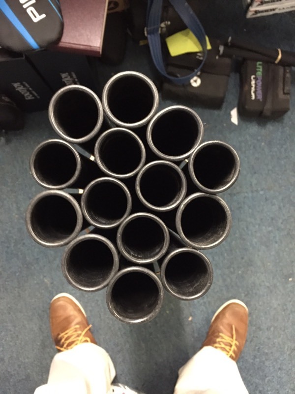 14 GOLF BAG TUBES. USED IN GOOD CONDITION in Bristol Gumtree
