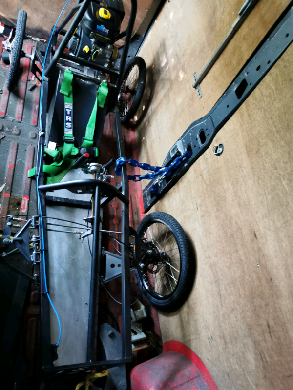 Adapted f24 green power go kart in Hemel Hempstead, Hertfordshire