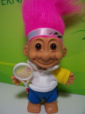 TENNIS - 5'' Russ Doll - NEW IN ORIGINAL BAG - Pink Hair