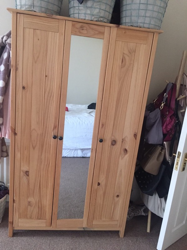 Furniture Bundle Argos Scandanavia Solid Pine Wardrobe
