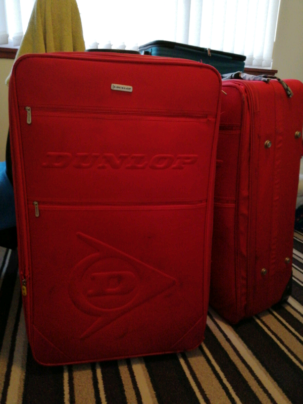 two large suitcases