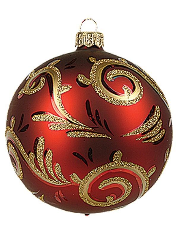 Rote Christbaum- & Feiertagsschmuck