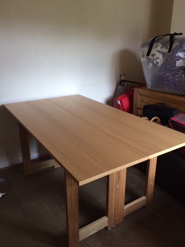 NEXT OAK DINING TABLE folds in half to console tanle in Sydenham