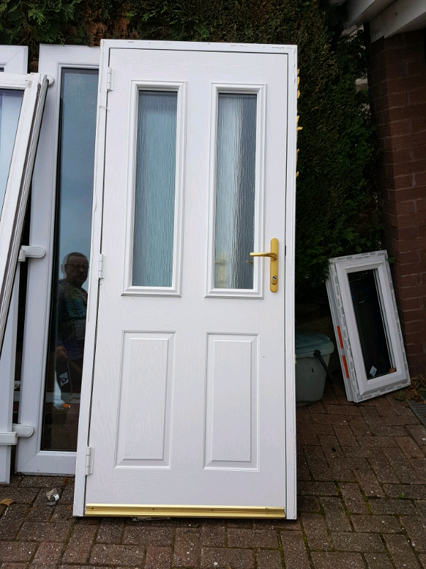 ** uPVC Double Glazed Composite Back Door White in Newbridge, Newport