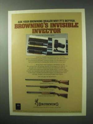 1983 Browning Ad - Invector BT-99 Trap Gun, BPS, Citori