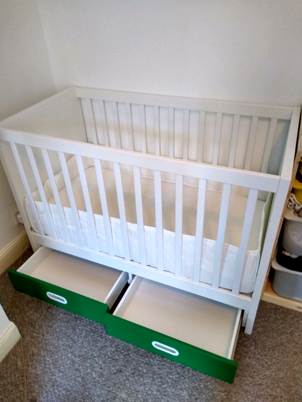 IKEA cot with drawers in York, North Yorkshire Gumtree