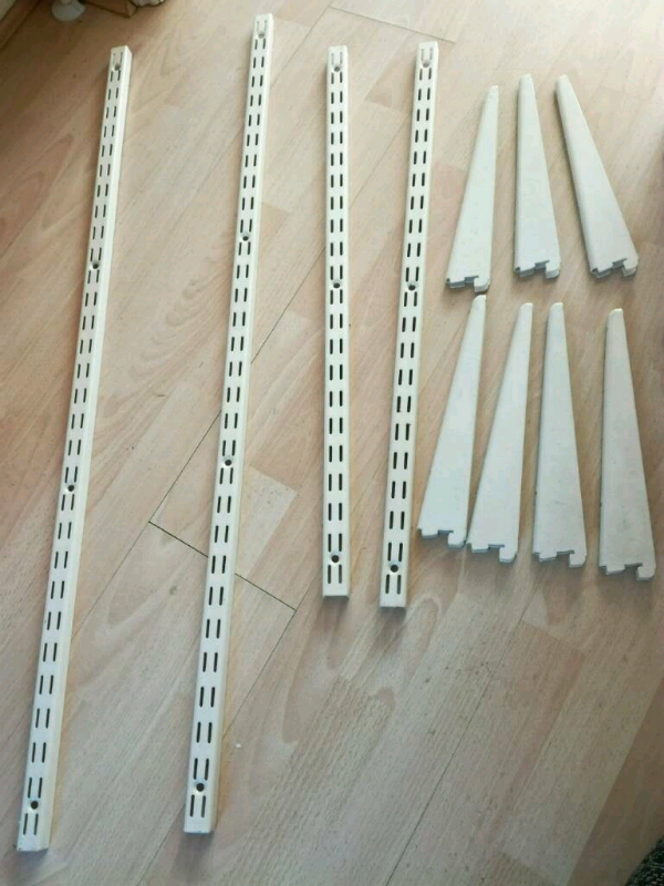 Spur steellok heavy duty wall mounted shelf upright 710mm and 1000mm