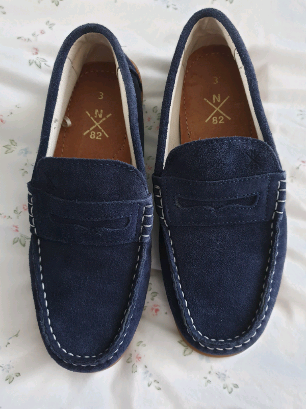 next navy loafers
