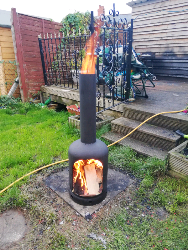 Handmade Log Burner Patio Heater In Blackwood Caerphilly