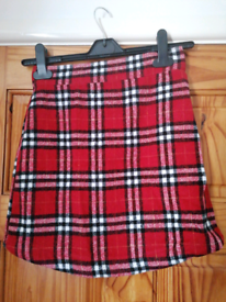 Size 8 Asos check mini skirt. Brand new