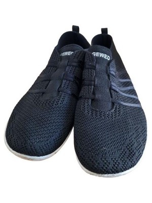 GEWEO Damen Sneaker Low Schwarz Gr. 41 Sportschuhe Mesh Leicht