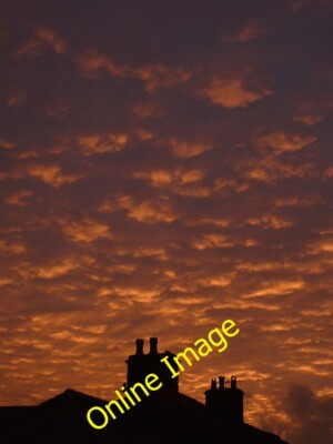 Photo 6x4 Fire in the sky above Over Kellet Carnforth The setting sun has c2012