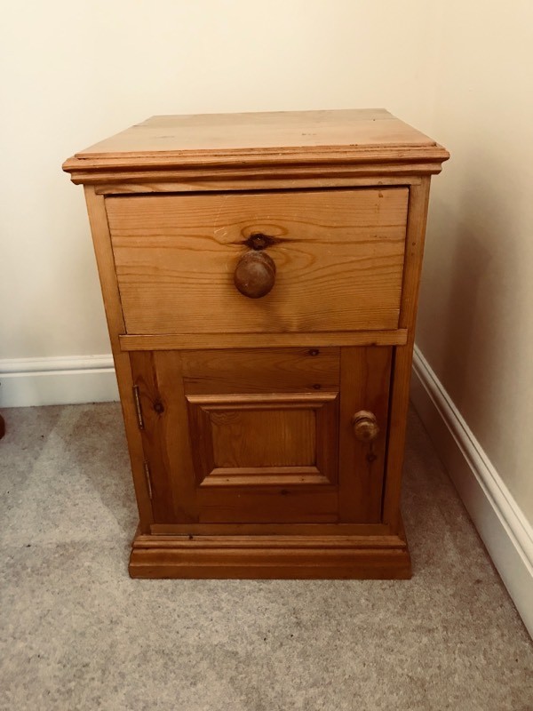 Antique pine bedside tables in Belper, Derbyshire Gumtree