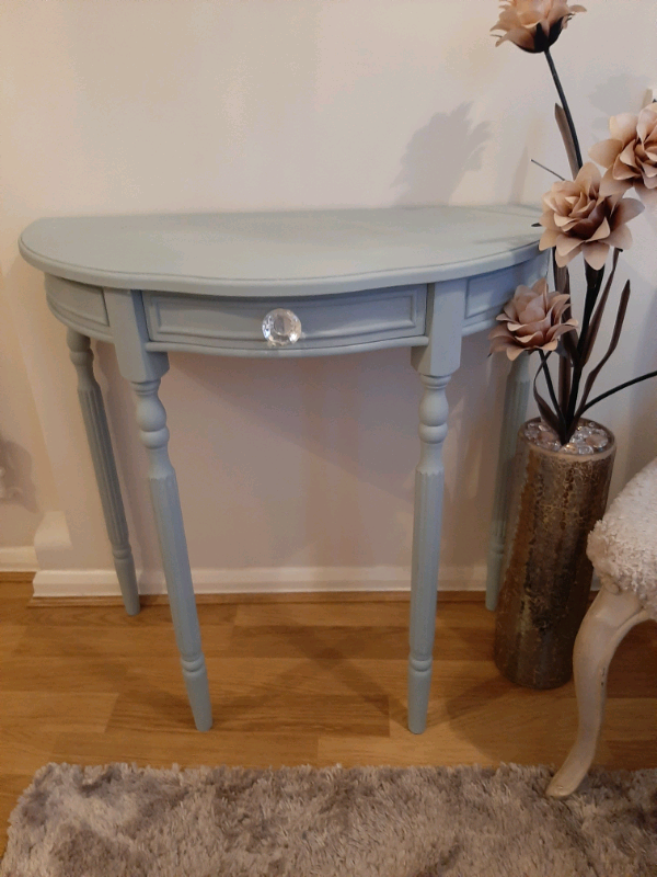 Hall Table Half Moon Refurbished In Royston Cambridgeshire