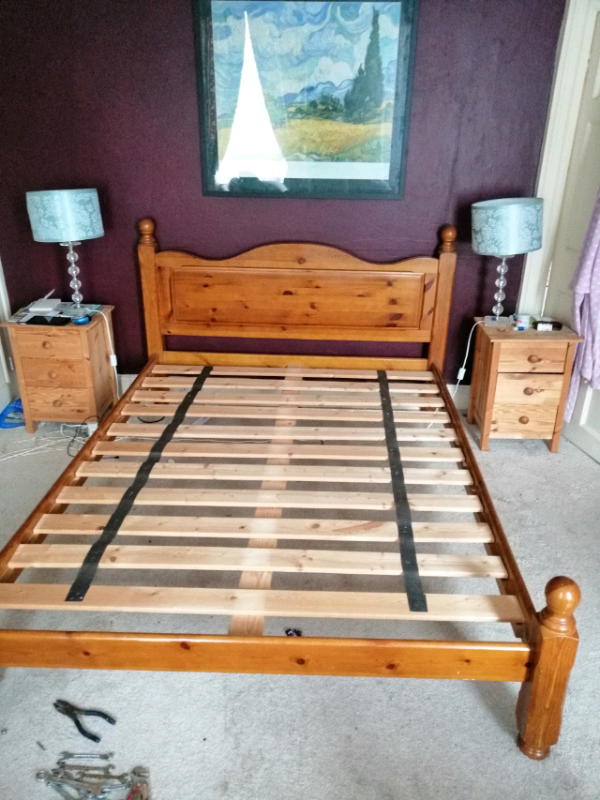 two antique pine king sized beds in Wimbledon, London Gumtree