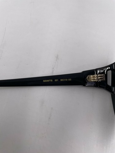 Pre-owned Gucci Sunglasses Gg0877s Black/grey 56-18-130 Women Black Case In Gray