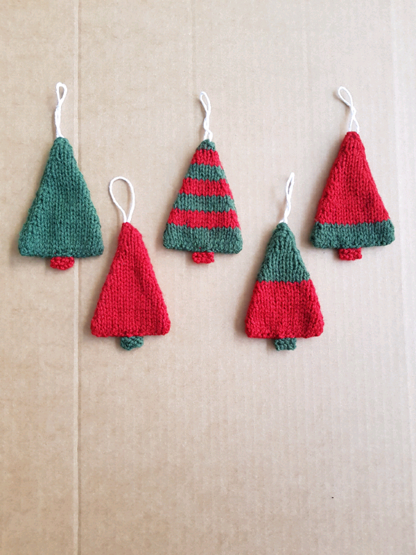 Knitted Christmas Trees Ornament Set | in Edmonton, London | Gumtree