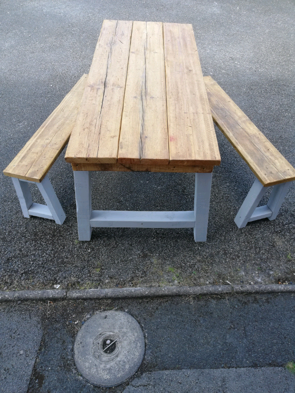 Rustic Farmhouse Dining Table And Bench Sets In Stoke On Trent
