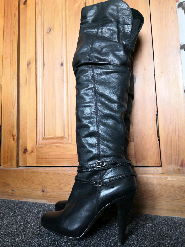 River Island Ladies real leather over the knee boots, UK Size 5 | in Liverpool, Merseyside | Gumtree