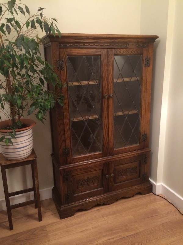 Oak "Old Charm" Bookcase made in England by Wood Bros in Corstorphine