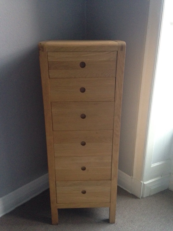 Habitat Radius 6 drawer tall boy chest of drawers RRP £795 in