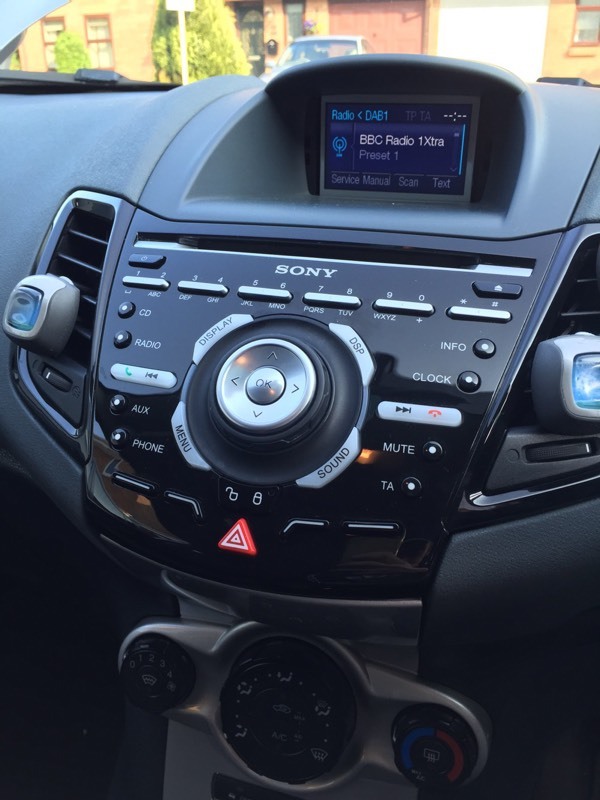 Ford Fiesta 2013 onwards Sony dab car stereo in Bradwell Common