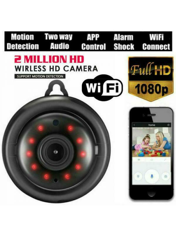 1080P HD Camera,Wireless WiFi Night Vision Security Camcorder for Car Home Offic